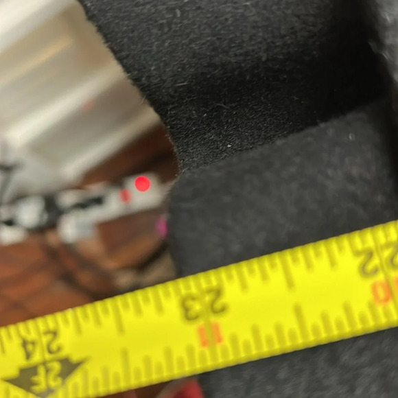 Land's End Black double Breasted Pea  Coat - Picture 12 of 13